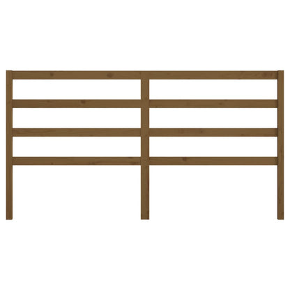 Bed Headboard Honey Brown 206x4x100 cm Solid Wood Pine