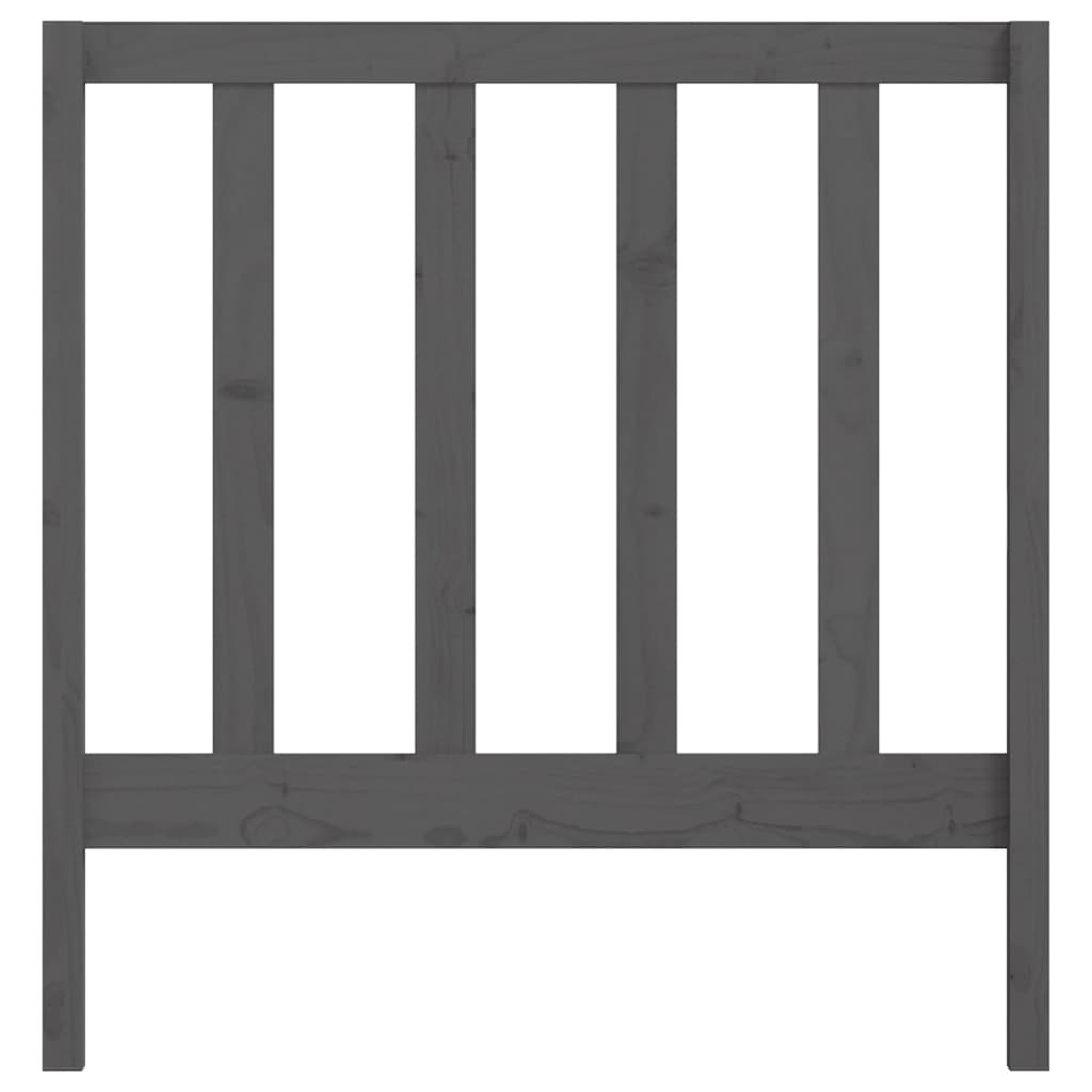 Bed Headboard | Grey | Solid pine wood | Standard | Durable