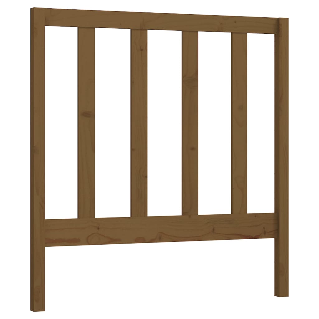 Bed Headboard | Honey Brown | Solid Pine Wood | Standard | Durable