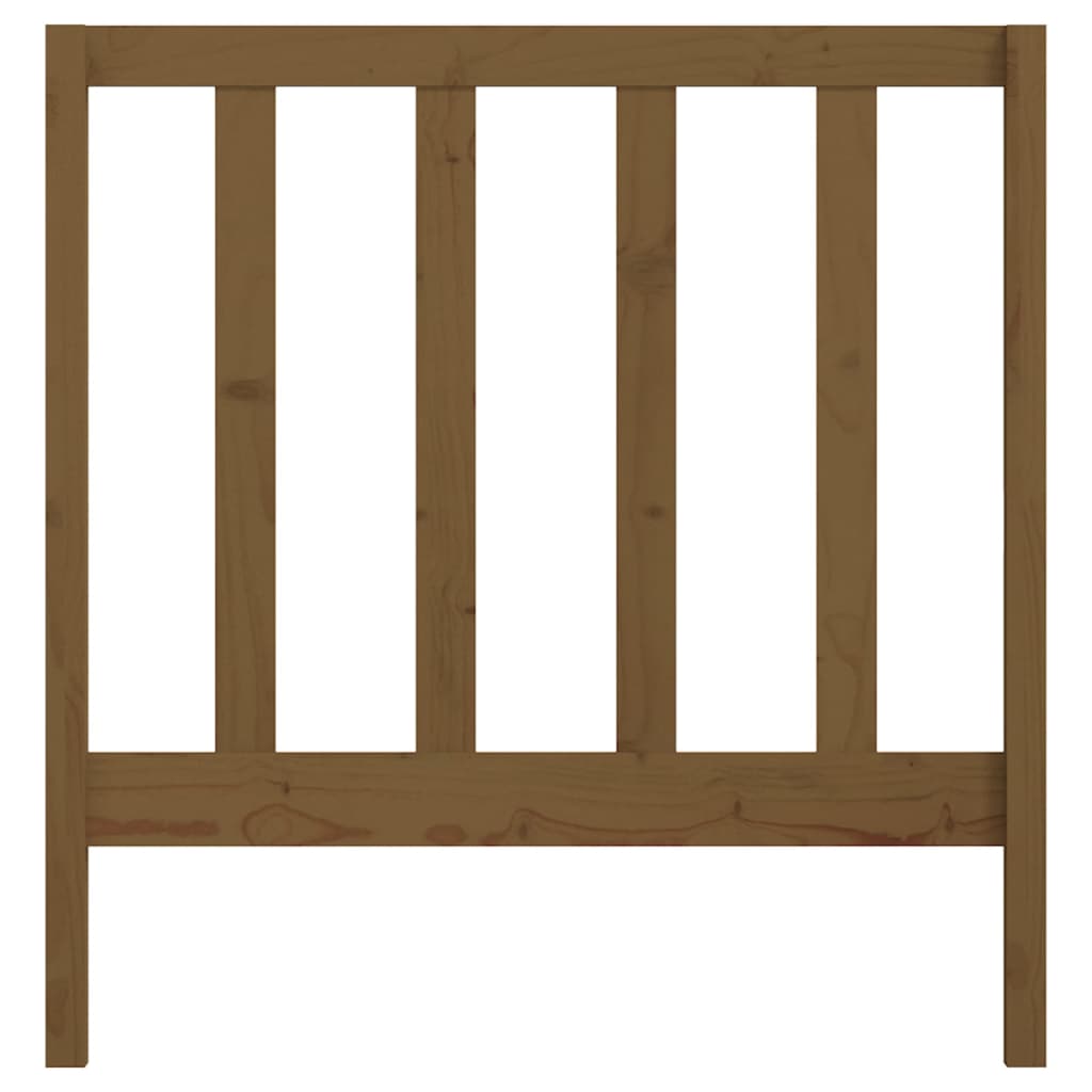 Bed Headboard | Honey Brown | Solid Pine Wood | Standard | Durable