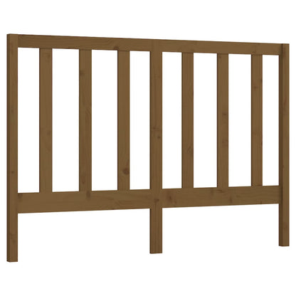 Bed Headboard Honey Brown 126x4x100 cm Solid Wood Pine