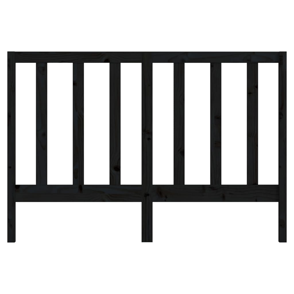 Bed Headboard | Black | Solid Pine Wood | Durable | Bed Headboard