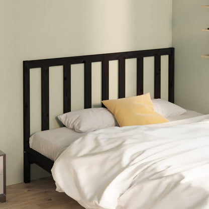 Bed Headboard | Black | Solid Pine Wood | Durable | Bed Headboard