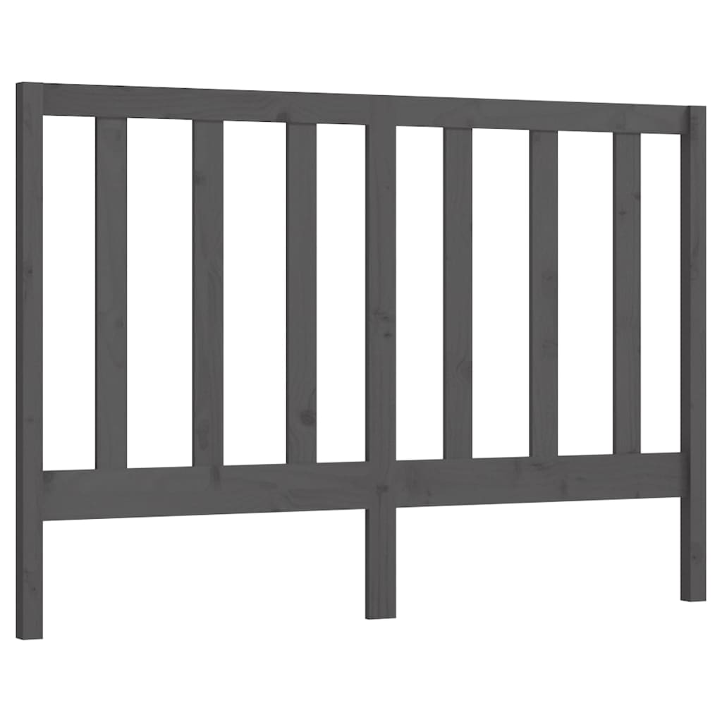 Bed Headboard | Grey | Solid Pine Wood | Standard | Durable
