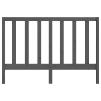 Bed Headboard Grey 146x4x100 cm Solid Wood Pine