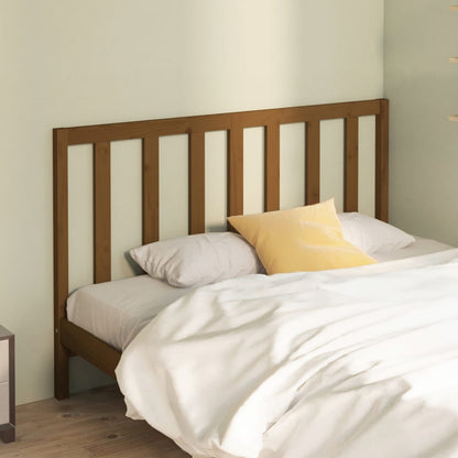 Bed Headboard | Honey brown | Solid pinewood | 156x4x100 cm