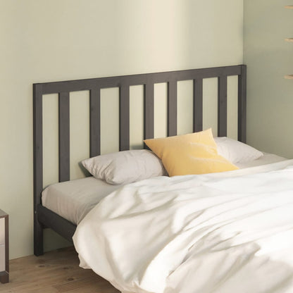 Bed Headboard | Grey | Solid pine wood | 166x4x100 cm | Great Design