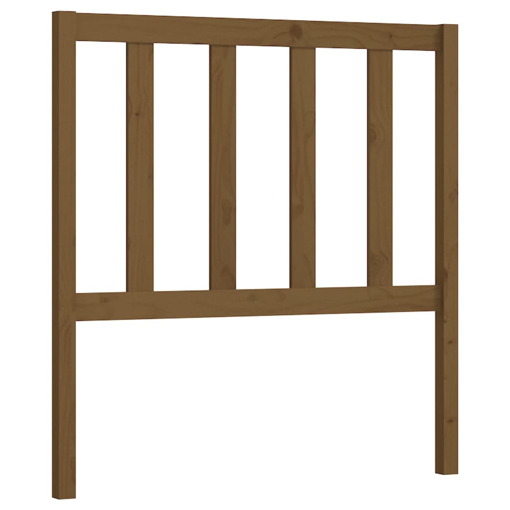 Bed Headboard Honey Brown 106x4x100 cm Solid Wood Pine
