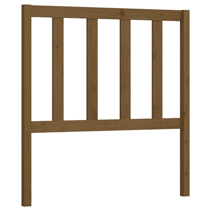 Bed Headboard Honey Brown 106x4x100 cm Solid Wood Pine