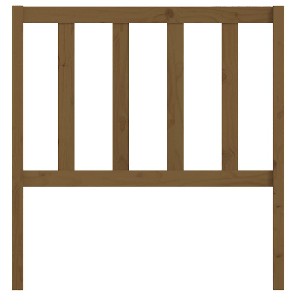 Bed Headboard Honey Brown 106x4x100 cm Solid Wood Pine