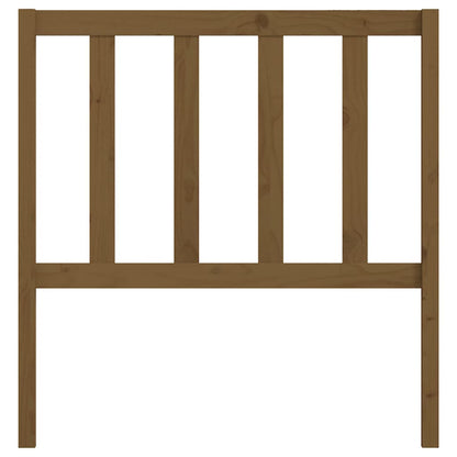 Bed Headboard Honey Brown 106x4x100 cm Solid Wood Pine