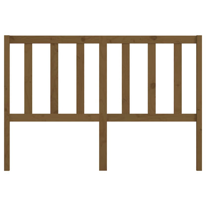 Bed Headboard Honey Brown 126x4x100 cm Solid Wood Pine