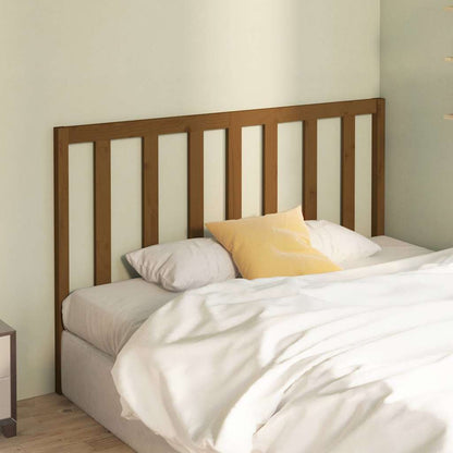 Bed Headboard Honey Brown 141x4x100 cm Solid Wood Pine
