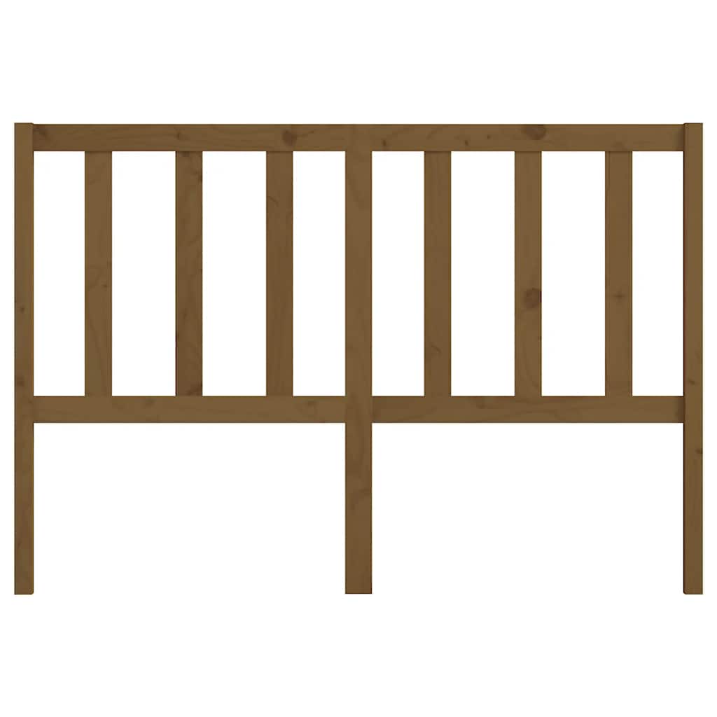 Bed Headboard Honey Brown 141x4x100 cm Solid Wood Pine