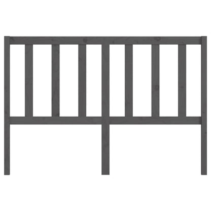 Bed Headboard Grey 156x4x100 cm Solid Wood Pine