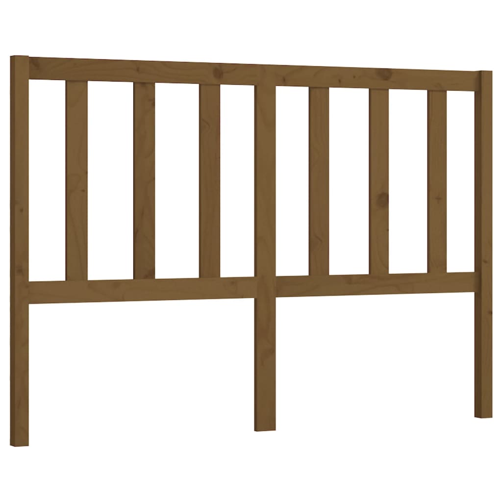 Bed Headboard Honey Brown 156x4x100 cm Solid Wood Pine
