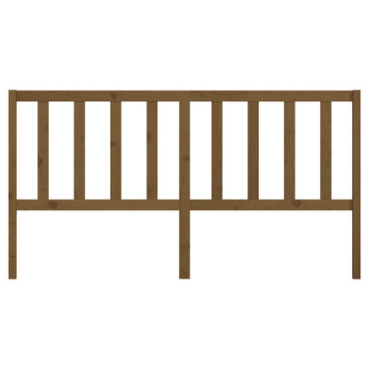 Bed Headboard Honey Brown 186x4x100 cm Solid Wood Pine