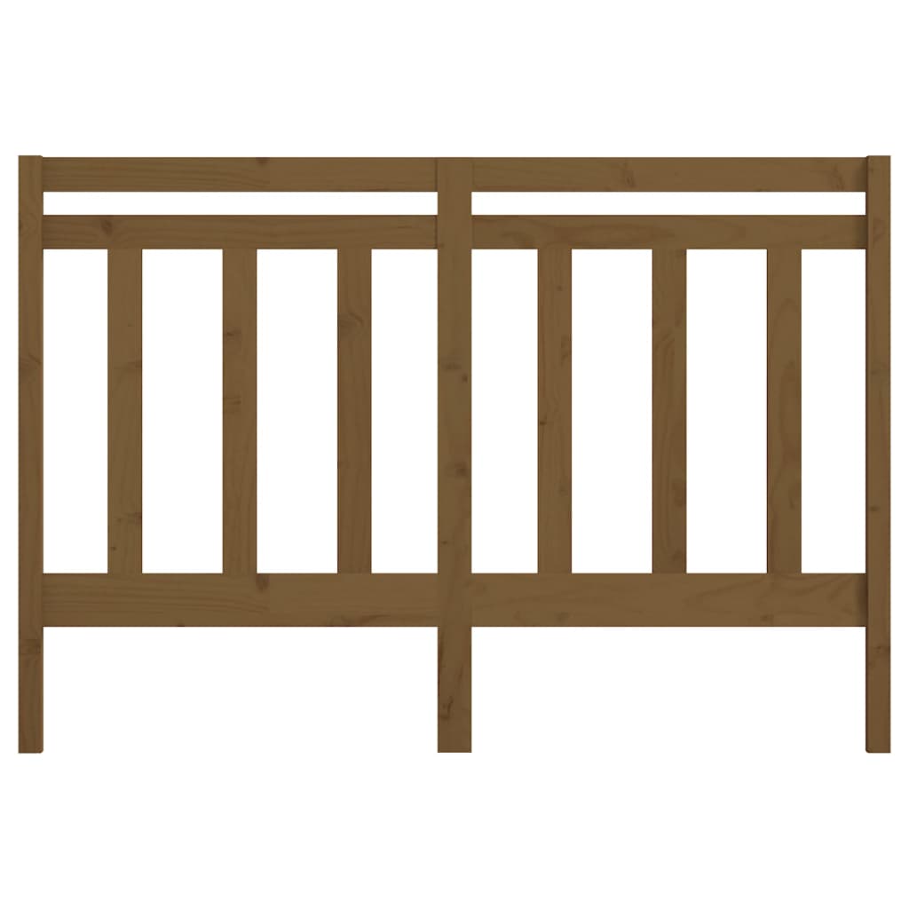 Bed Headboard | Honey brown | Solid Pine Wood | Standard for double bed