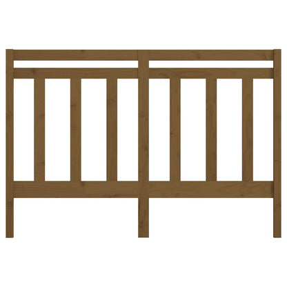 Bed Headboard | Honey brown | Solid pine wood | Queen | Hardwood