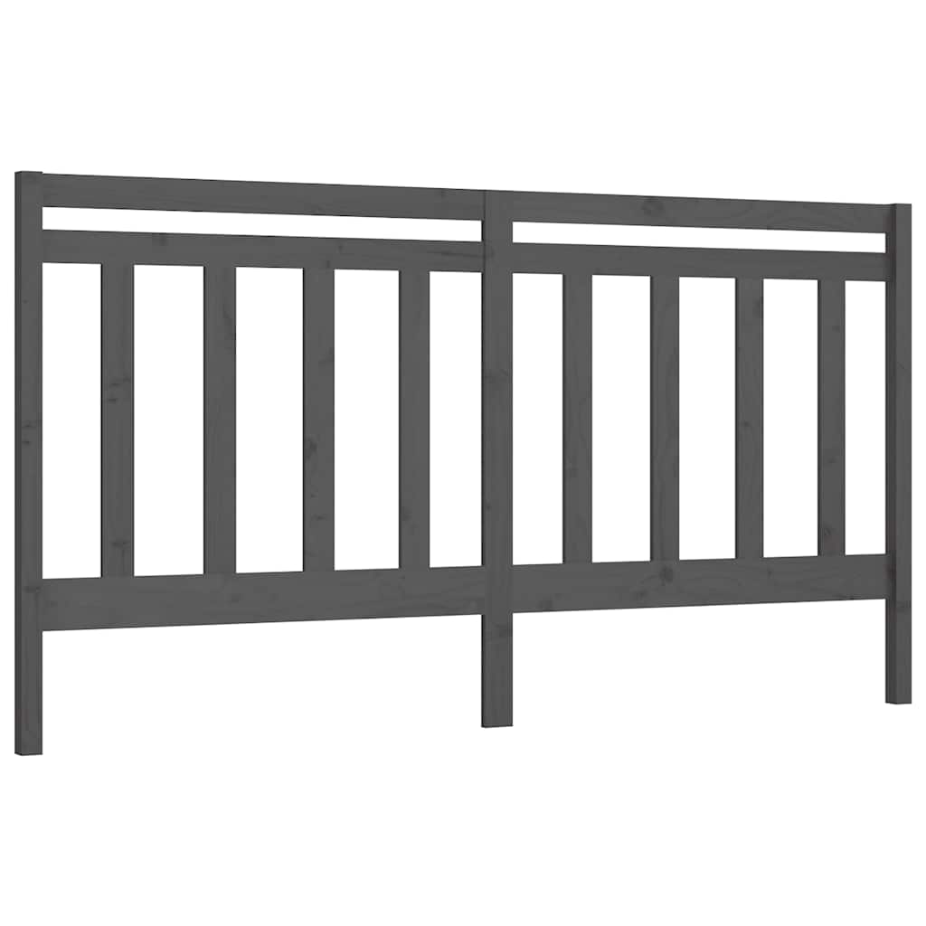Bed Headboard | Grey | Solid pine wood | Large | Durable | Bed Headboard
