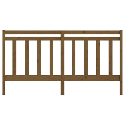 Bed Headboard | Honey Brown | Solid Pine Wood | 206 cm wide