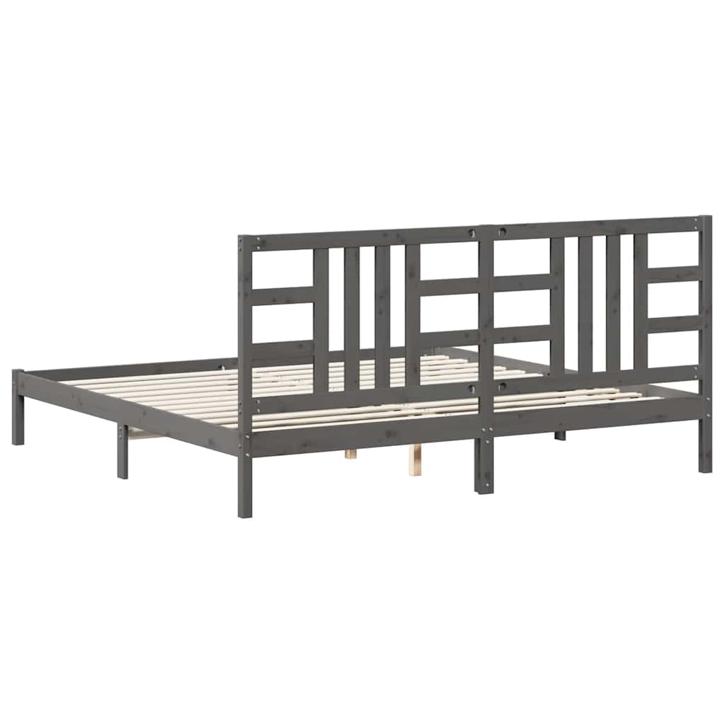 Bed Headboard | Black | Solid Pine Wood | 81 x 4 x 100 cm | Bed Headboard