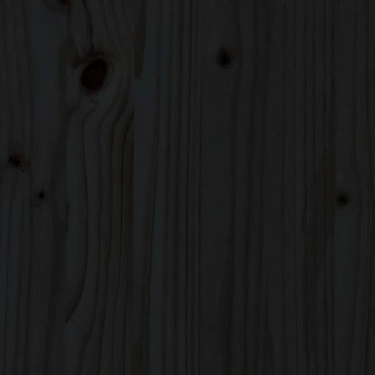 Bed Headboard | Black | Solid Pine Wood | 81 x 4 x 100 cm | Bed Headboard