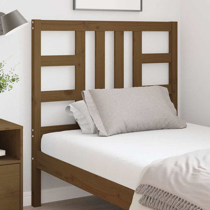 Bed Headboard | Honey brown | Solid pinewood | 96x4x100 cm | Tough