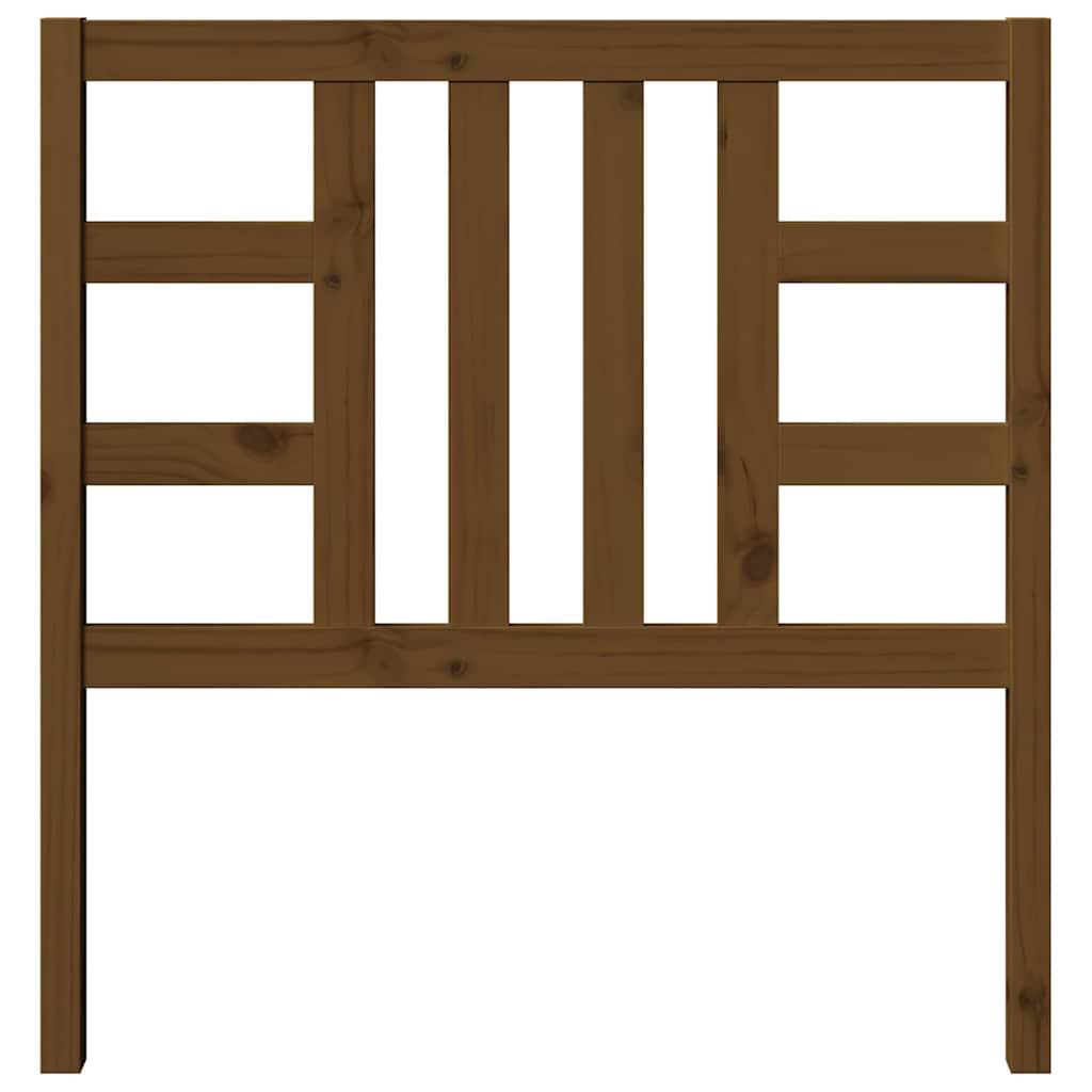 Bed Headboard | Honey brown | Solid pinewood | 96x4x100 cm | Tough