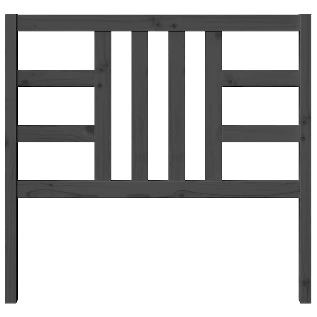 Bed Headboard | Grey | Solid Pine Wood | Medium | Durable | Bed Headboard