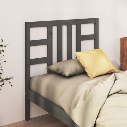 Bed Headboard | Grey | Solid Pine Wood | Medium | Durable | Bed Headboard