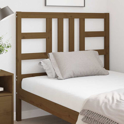 Bed Headboard | Honey brown | Solid pine wood | Medium | Durable