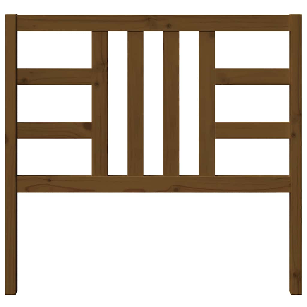 Bed Headboard Honey Brown 106x4x100 cm Solid Wood Pine