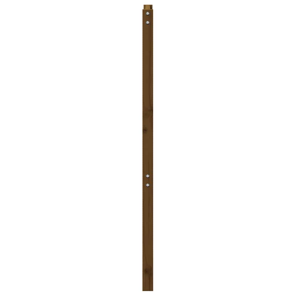 Bed Headboard Honey Brown 106x4x100 cm Solid Wood Pine