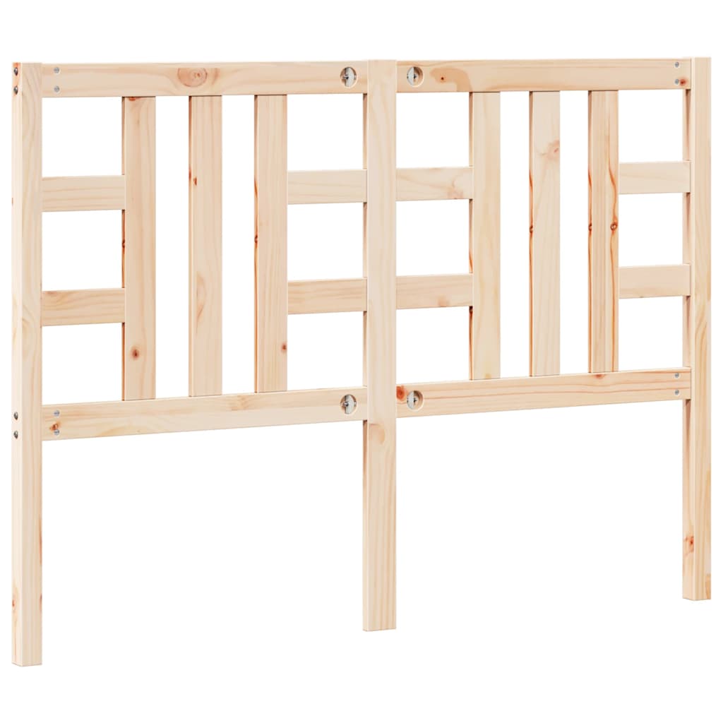 Bed Headboard 141x4x100 cm Solid Wood Pine