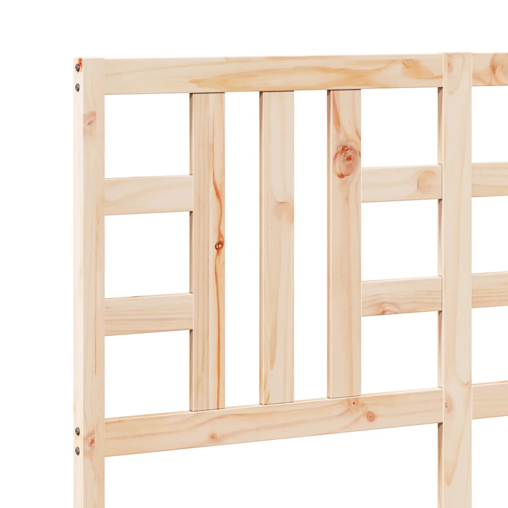 Bed Headboard 141x4x100 cm Solid Wood Pine
