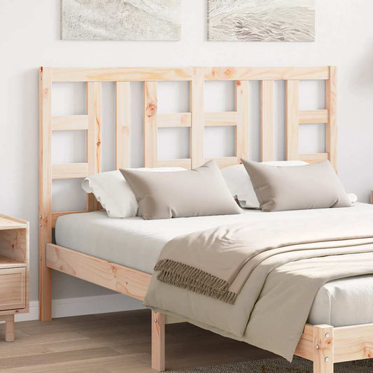 Bed Headboard 141x4x100 cm Solid Wood Pine