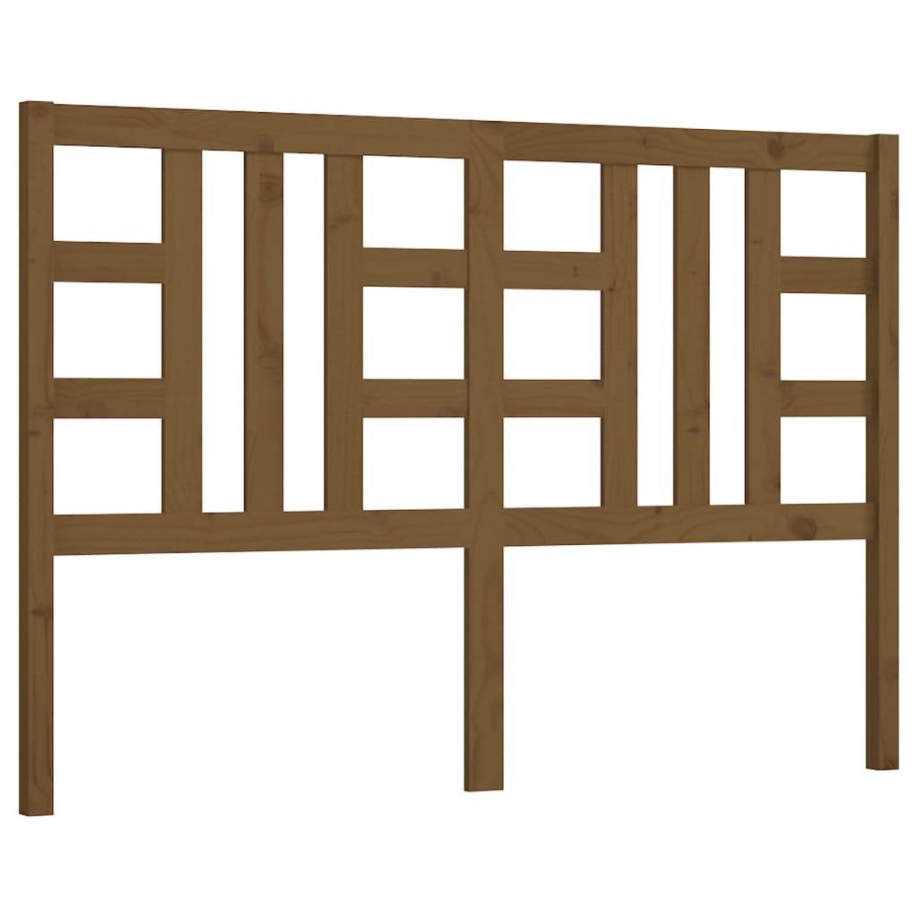 Bed Headboard Honey Brown 146x4x100 cm Solid Wood Pine