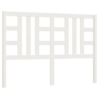 Bed Headboard White 156x4x100 cm Solid Wood Pine
