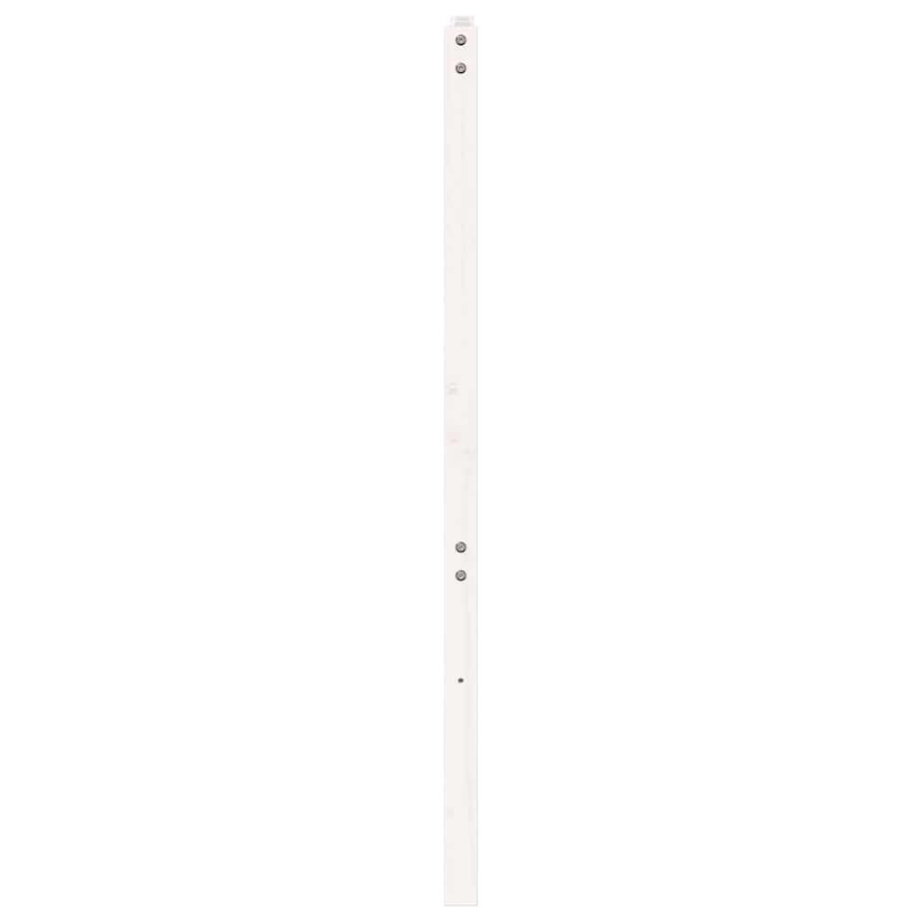 Bed Headboard White 156x4x100 cm Solid Wood Pine