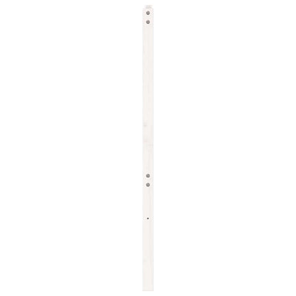 Bed Headboard White 156x4x100 cm Solid Wood Pine