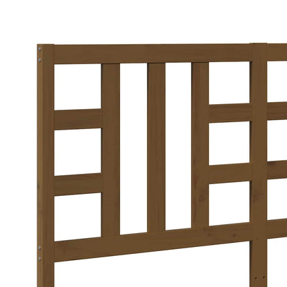 Bed Headboard Honey Brown 156x4x100 cm Solid Wood Pine