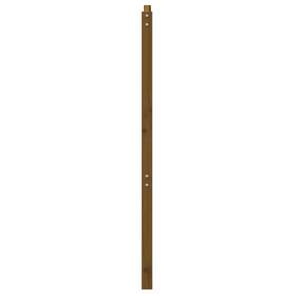 Bed Headboard Honey Brown 206x4x100 cm Solid Wood Pine