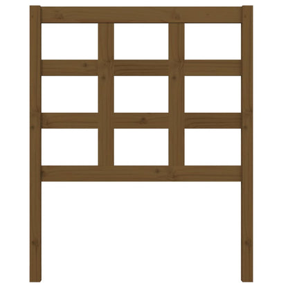 Bed Headboard Honey Brown 80.5x4x100 cm Solid Wood Pine