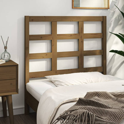 Bed Headboard Honey Brown 95.5x4x100 cm Solid Wood Pine