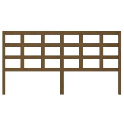 Bed Headboard Honey Brown 185.5x4x100 cm Solid Wood Pine