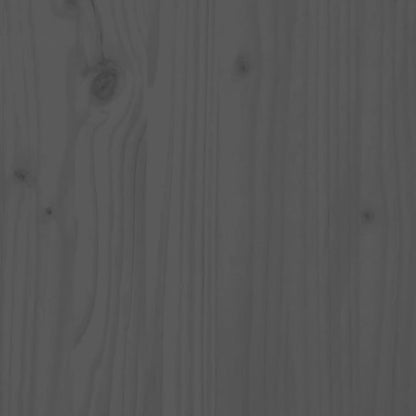 Bed Headboard Grey 95.5x4x100 cm Solid Pine Wood