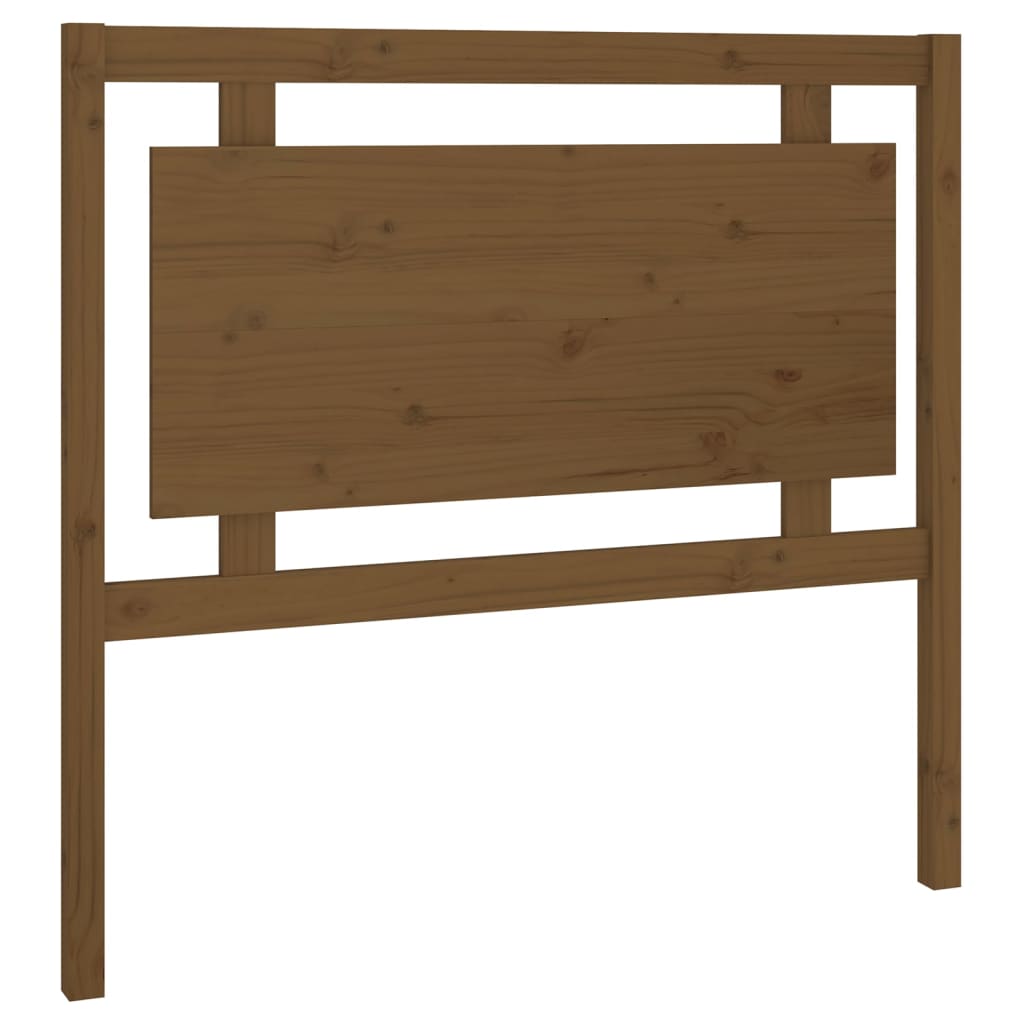 Bed Headboard Honey Brown 105.5x4x100 cm Solid Pine Wood