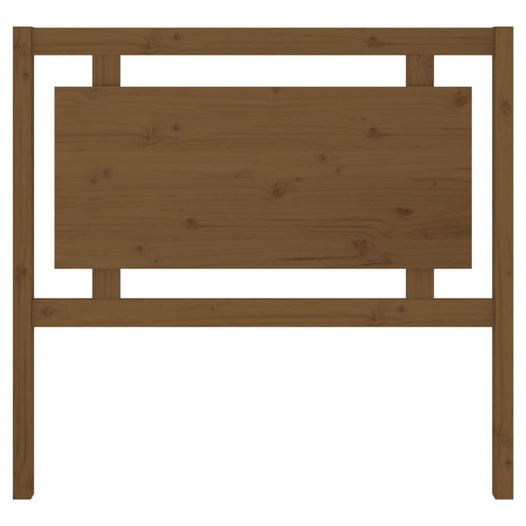 Bed Headboard Honey Brown 105.5x4x100 cm Solid Pine Wood