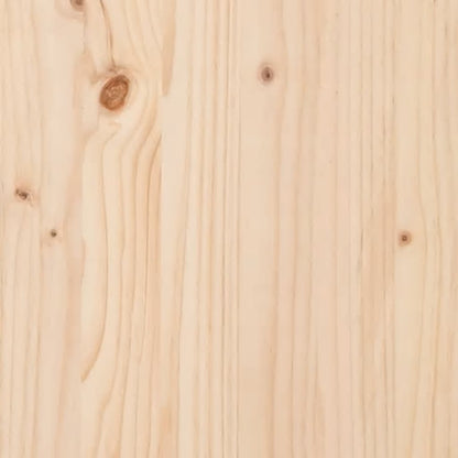 Bed Headboard 125.5x4x100 cm Solid Pine Wood